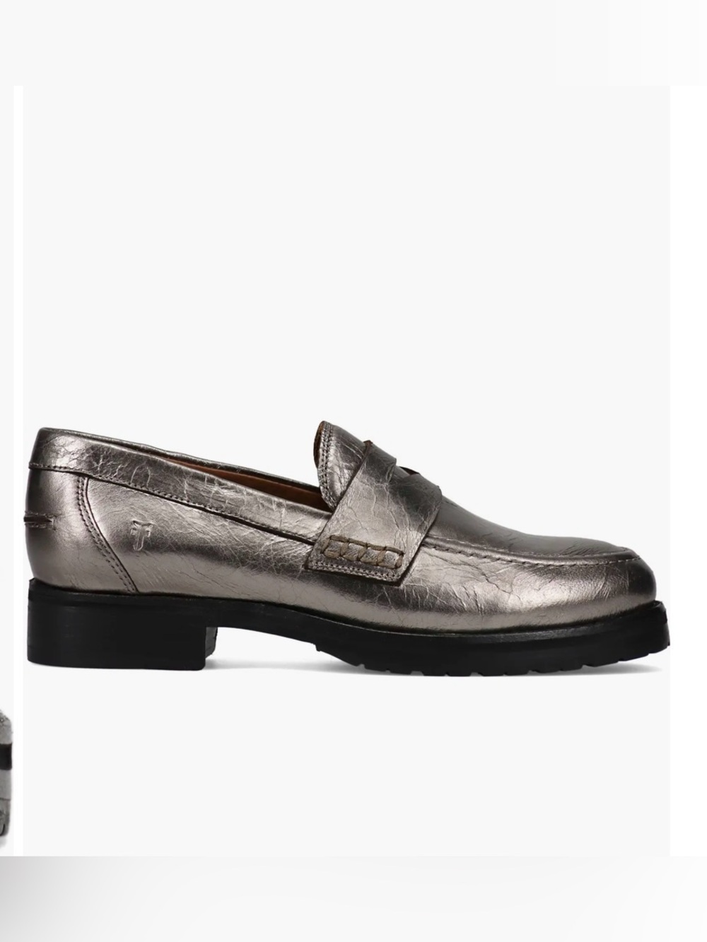 FRYE Melissa metallic leather penny loafers 7.5 work office causal travel fall